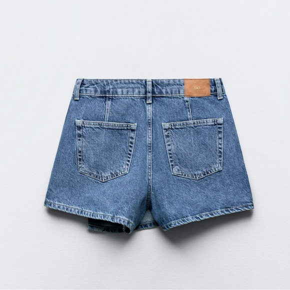 Zara Denim Crop Top and Skort Set - Picture 2 of 7